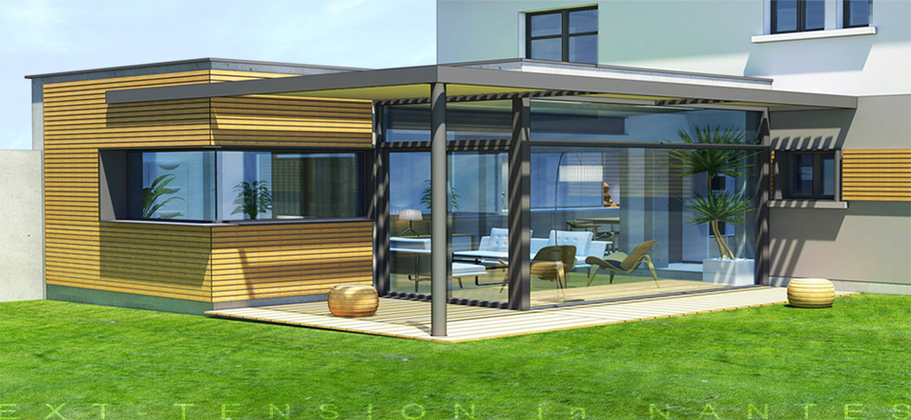 Extention & total interiors refit of a Nantes down-town house