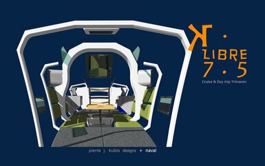 Folding trimaran K. Libre 7.50
